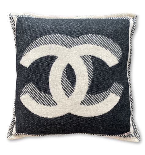 authentic chanel blanket|Chanel pillows decorative.